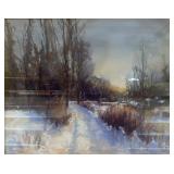 Marilyn Witt painting of snow scene and filled