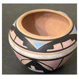 Navajo Pottery Bowl, 3' tall, not signed