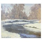 Mark Burkett, winter landscape (Hoosier Artist)