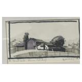 Roy Boswell 'Distant Farm Study' 11 1/2' x
