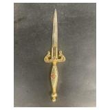 Miniature sword letter opener