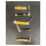 Group of pocketknives