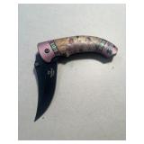 Snake eye, Indian design, buck knife