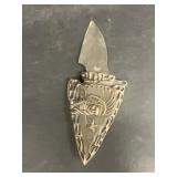 Indian arrowhead knife