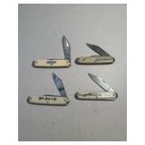 Advertising pocket knives, Remington, Chevrolet,