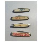 Coca-Cola and Pepsi cola advertising pocket knives