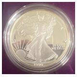 1 ounce silver, American Eagle 1999
