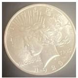 1923 peace silver dollar