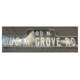 Vintage sugar, Grove Road double sided sign