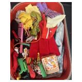Child size suitcase with doll accessories