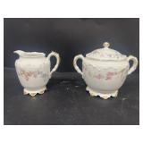 Haviland Limoge cream and sugar