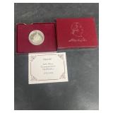 1982 silver Washington half dollar proof coin