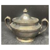 Rogers soldered, silver sugar dish