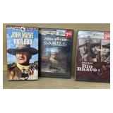 John Wayne factory sale, DVDs and Rio Lobo VHS