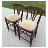 (2) Fancy Bar Stools, Swivel Seats