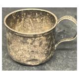 Sterling silver cup 1 1/2 inches