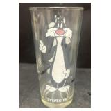 1973 Sylvester Pepsi, character glass