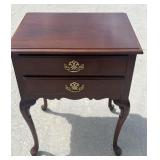 Hickory Master collection table with two drawers