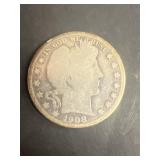 1908 silver half dollar