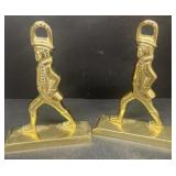 Brass book ends