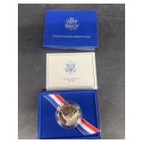 1986 silver half dollar proof liberty coin