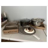 Stew, pot, and pans