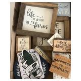 Wooden decorative sayings