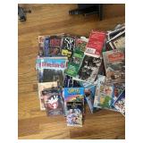 Hunting magazines, kids books, etc.