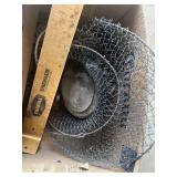 Fishing scale board and fish basket