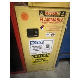 Yellow flammable cabinet