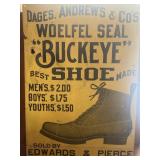 DAGES, Andrews and Company Buckeye shoe sign,