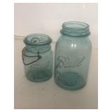 Blue ball jars