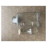 Glass juice bottle