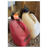 (2) Gas Cans, Tall Plastic, Red