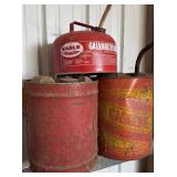(3) Metal Gas Cans