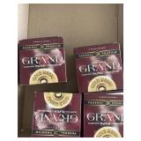 (4) boxes of grand 12 ga. shot shells 25 per box-N