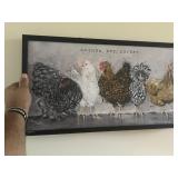 Chicken frame print
