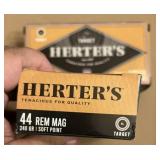 (2) boxes of 44 REM mag ammo--NO SHIPPING