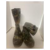 Rubber camo boots size 12