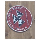 Massey Ferguson cast-iron emblem