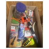 Fishing lot, hooks, pole, etc.