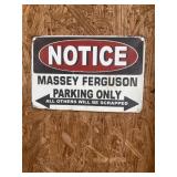 MASSEY Ferguson parking only metal sign