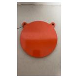Heavy metal hanging rifle target