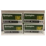(4) boxes of Remington 9MM Luger ammo-NO SHIPPING
