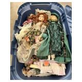 Porcelain doll collection