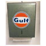 Gulf advertising towel dispenser with box of