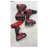 Bauer drills and glue gun