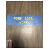 Pure local honey sign