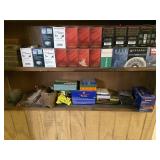 12 gauge reloads and contents of shelves