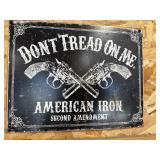 American iron sign